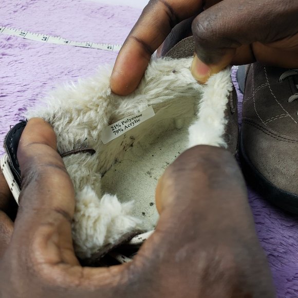 WATERPROOF, CALF LEATHER+SHERPA FUR LINED Taupe Hiker Snow Boot W39 KAMIK BRAND - Picture 6 of 7